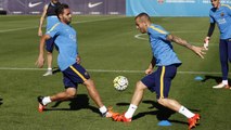 FC Barcelona training session: Work continues at Ciutat Esportiva