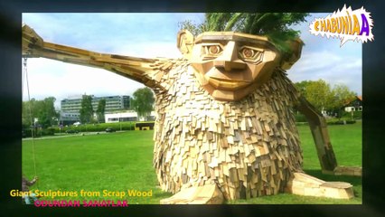 ODUNDAN SANATLAR - Giant Sculpture from Scrap Wood