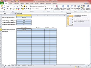 Excel - Savoir utiliser les Fonctions de type Date