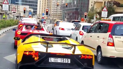 Il accélère et met le feu à sa Lamborghini Aventador (Dubaï)