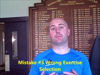 Glasgow personal training mistake #3 - wrong exercise selection