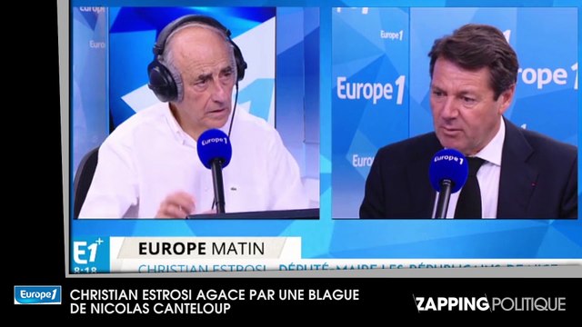 Christian Estrosi agacé par une blague de Nicolas Canteloup sur les inondations en Côte d'azur et Nadine Morano