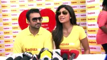 Latest Bollywood News - Shilpa and Raj Kundra Promote Saffola Walk Together - Bollywood Gossip 2015
