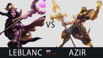 [Highlights] LeBlanc VS Azir - SKT T1 Faker KR LOL SoloQ