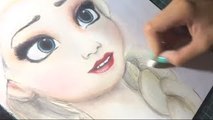 Speed Drawing: Elsa (Frozen) | Diana Diaz