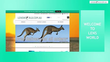 Order and Buy Contact Lenses from Lensworld.com.au