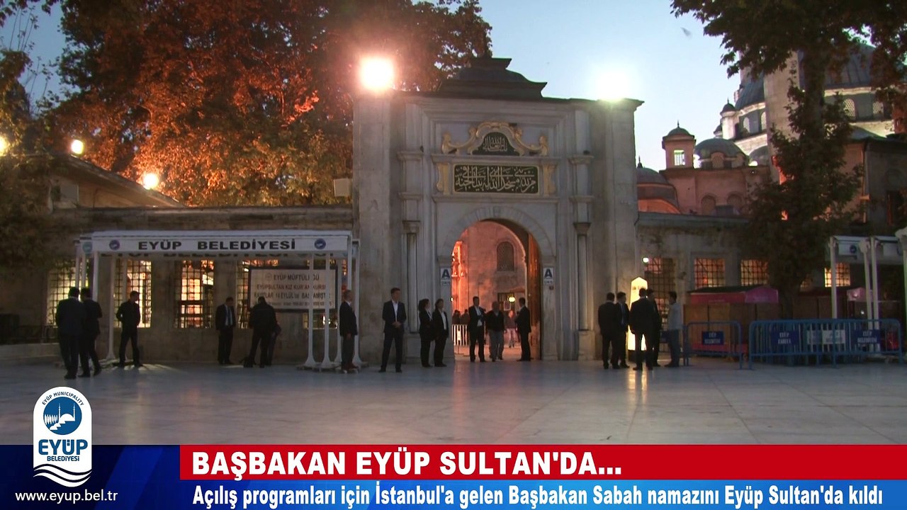 Başbakan Davutoğlu Eyüp Sultan'da