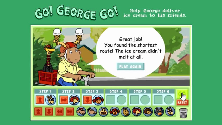 Arthur Go George Go Cartoon Animation PBS Kids Game Play Walkthrough | pbs kids games