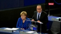 François Hollande au Parlement européen - à propos de la Syrie