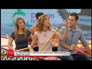 TV3 - Divendres - L'equip de Divendres provant el "Dragon Boat"