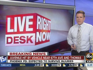 Minor hit by vehicle in West Phoenix