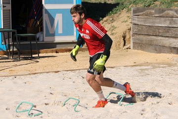 Séance dans le sable pour les gardiens de l'OM