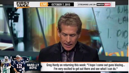 ESPN First Take - Greg Hardy Tees Off on Tom Brady!