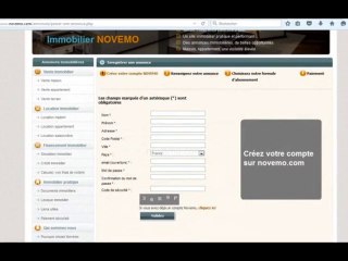 Un site internet pour vendre : Maison appartement, villa, chalet, terrain