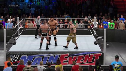 WWE 2K15 batista v randy orton v john cena