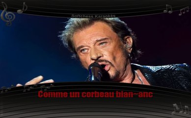 Karaoké Johnny Hallyday - Comme un corbeau blanc