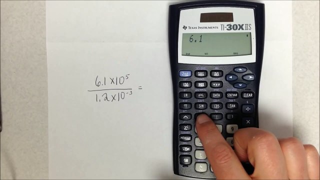 Scientific Notation on the TI30XIIS