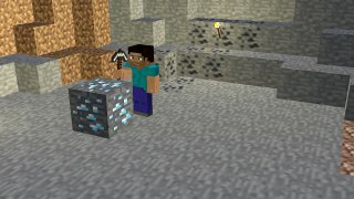 Mining diamonds (A minecraft animation)