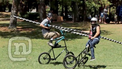 Ryan Nyquist BMX Tall Bike Jousting Battle: Getting Awesome #2