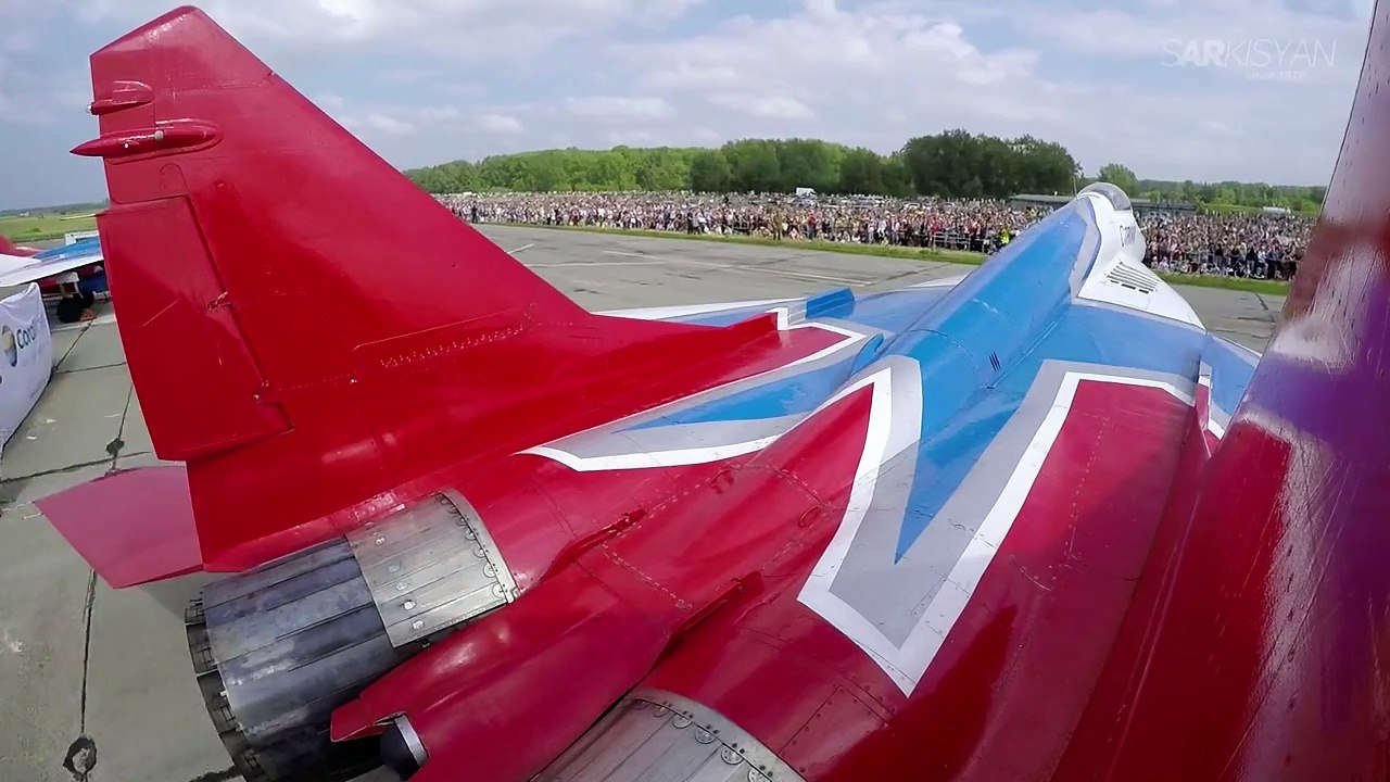 RusAF MiG-29 display team Swifts at Wings of Parma Festival