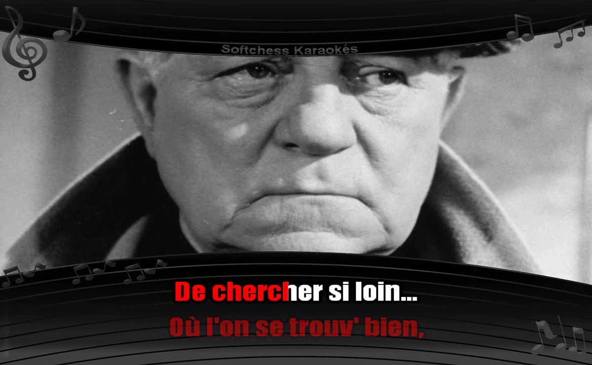 Karaoké Jean Gabin - Quand on s'promène au bord de l'eau