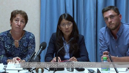 MSF demands international probe into Kunduz air strike