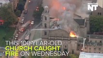 Fire Rips Through Historic Chicago Church, Destroying Roof