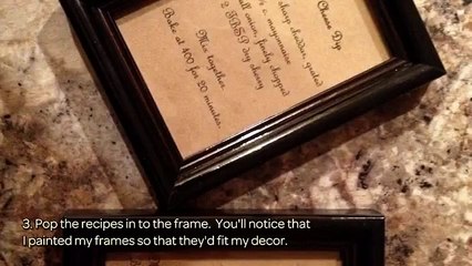 How To Frame Family Recipes In A Cute Way - DIY Home Tutorial - Guidecentral