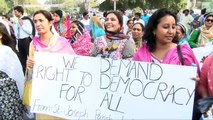 PROTEST All Minorities NO to Local Government ( Amended ) Front of Punjab Assembly Lahore Pakistan 5