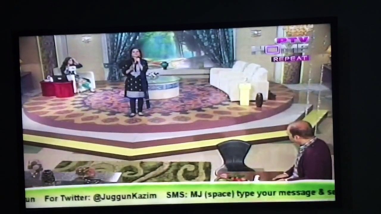 muskan jay live song gidhe wich at ptv home morning with jugan qazam
