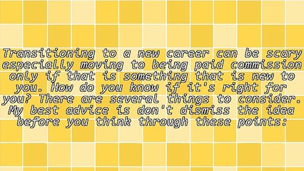 Why You Should Consider a Commission Only Career