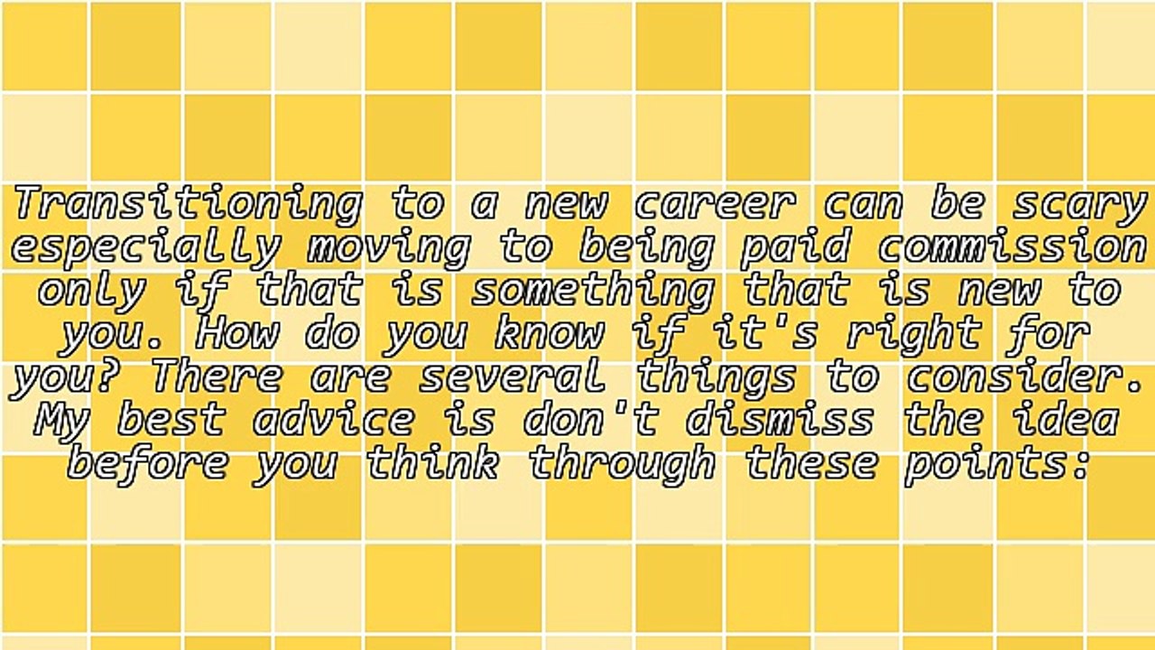 Why You Should Consider a Commission Only Career