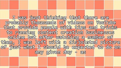 An Average Day in the Life of a Content Creator