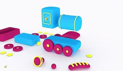 Dessins animés pour bébés en français. Oeufs surprise  - un train à vapeur (jouet).