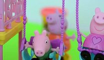 Pig George Da Familia Peppa Pig brinca no Parquinho da Barbie Completo em Portugues