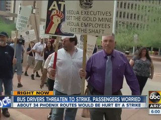 Bus drivers threaten to strike, passengers worried