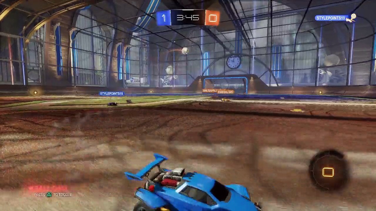 Rocket League epic triple save