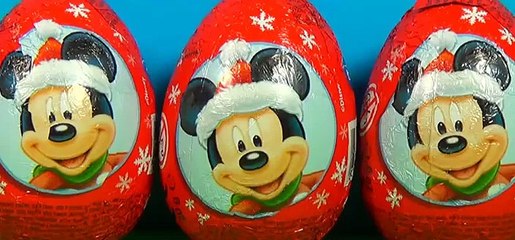 下载视频: Disney MICKEY MOUSE surprise eggs Unboxing 3 Christmas eggs surpirse Disney Mickey Mouse Minnie [Full Episode]