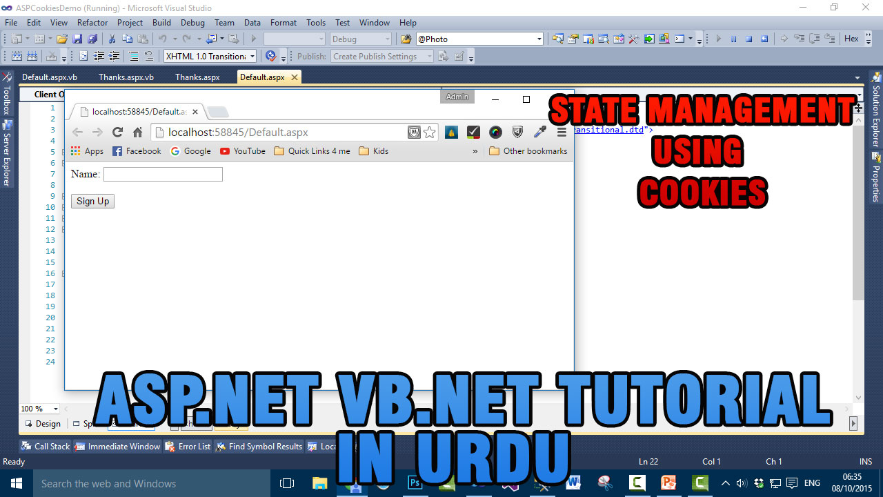 ASP.NET VB.NET Tutorials In Urdu