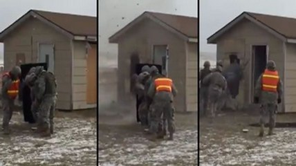 Soldier Fights A Hole And Loses