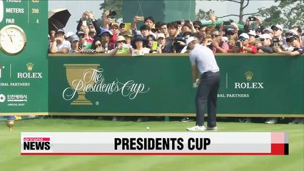 2015 Presidents Cup tees off in Korea