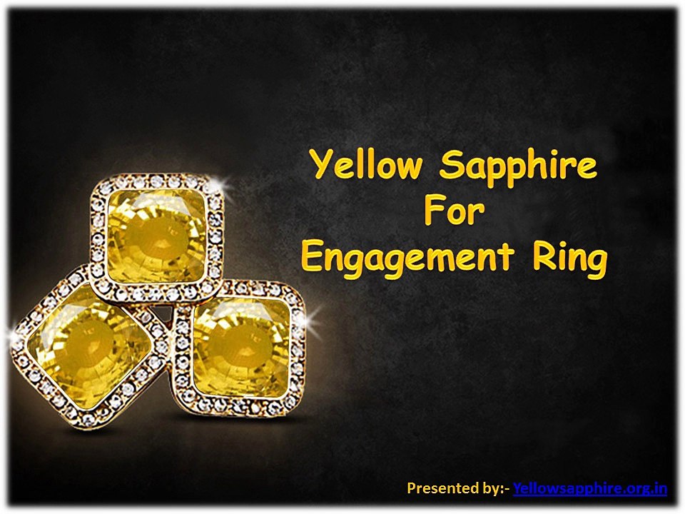 Yellow Sapphire For Engagement Ring