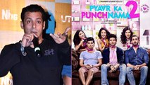 Salman Khan Promotes 'PYAAR KA PUNCHNAMA 2'