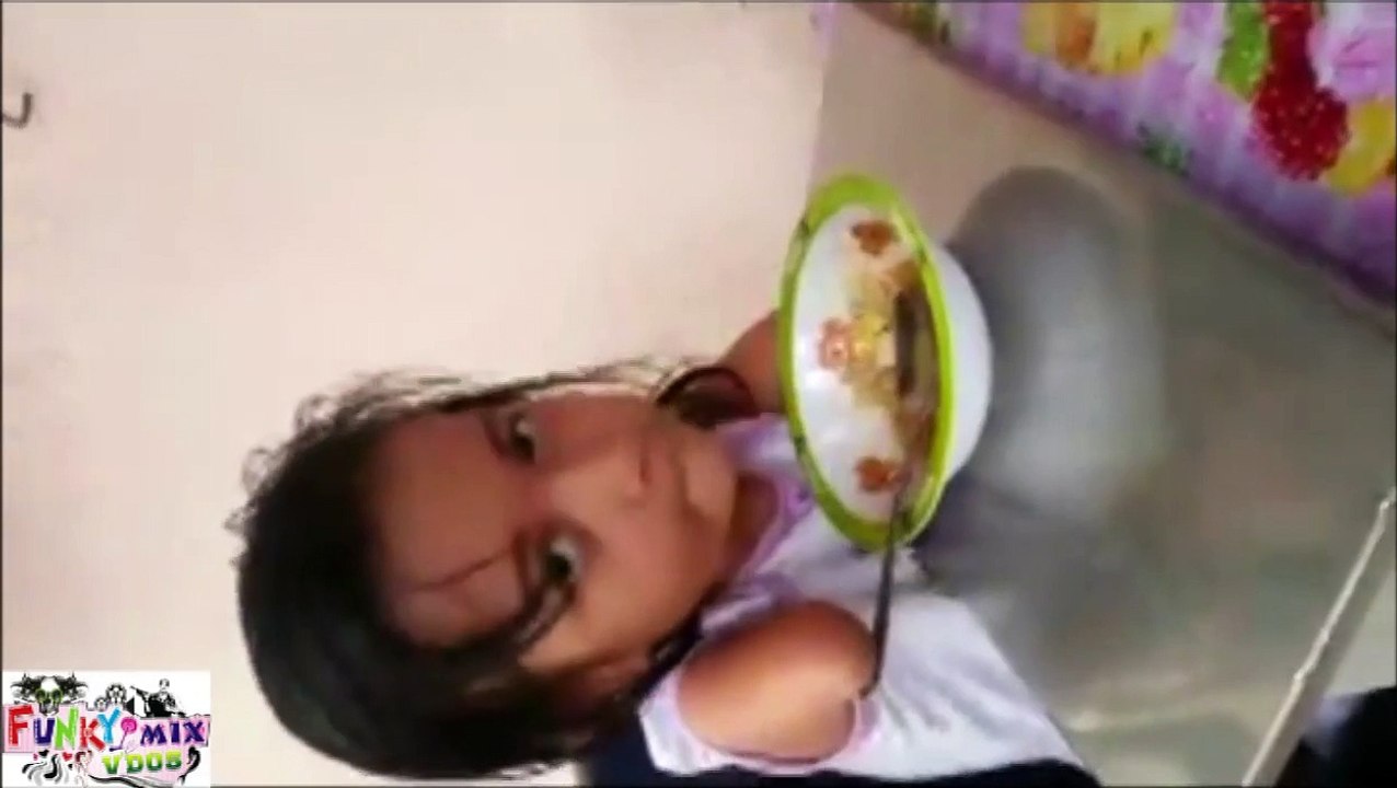 Extreme Baby Challenge By Little Girl Without Hands Eating Food