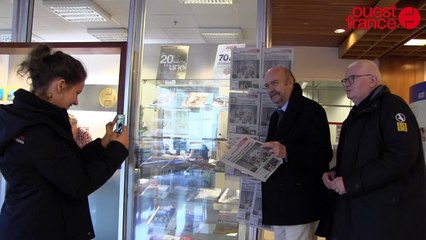 Jean-Paul Rappeneau en visite à Ouest-France