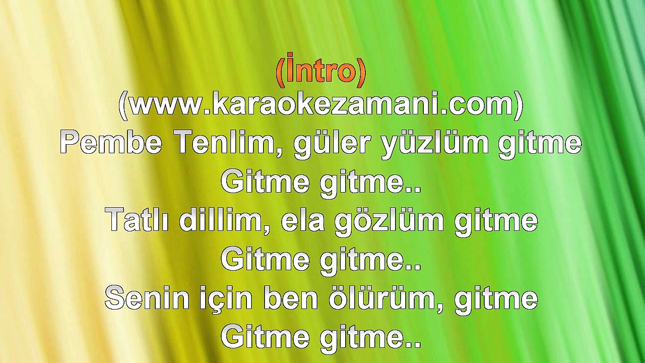 İbrahim Tatlıses - Pembe Tenlim Ela Gözlüm - (2010) TÜRKÇE KARAOKE