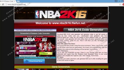 NBA 2k16 PC Serial Generator