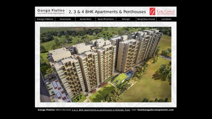 Ganga Platino Redefines Luxury Apartments in Kharadi Pune for Sale