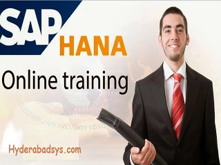 SAP HANA Online Training with real time scenario