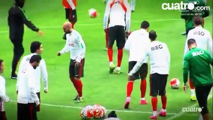 Las diferencias entre un calentamiento de Cristiano Ronaldo y uno de Coentrao